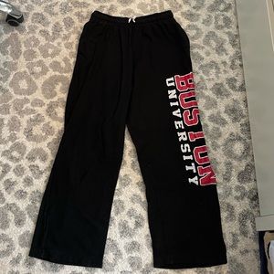 Black Boston University Sweatpants